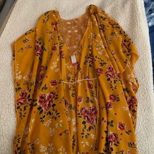 Yellow Floral Top
